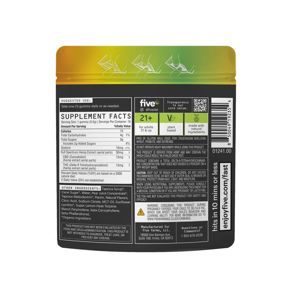 super lemon haze fast-acting 15mg thc gummies - Image 10