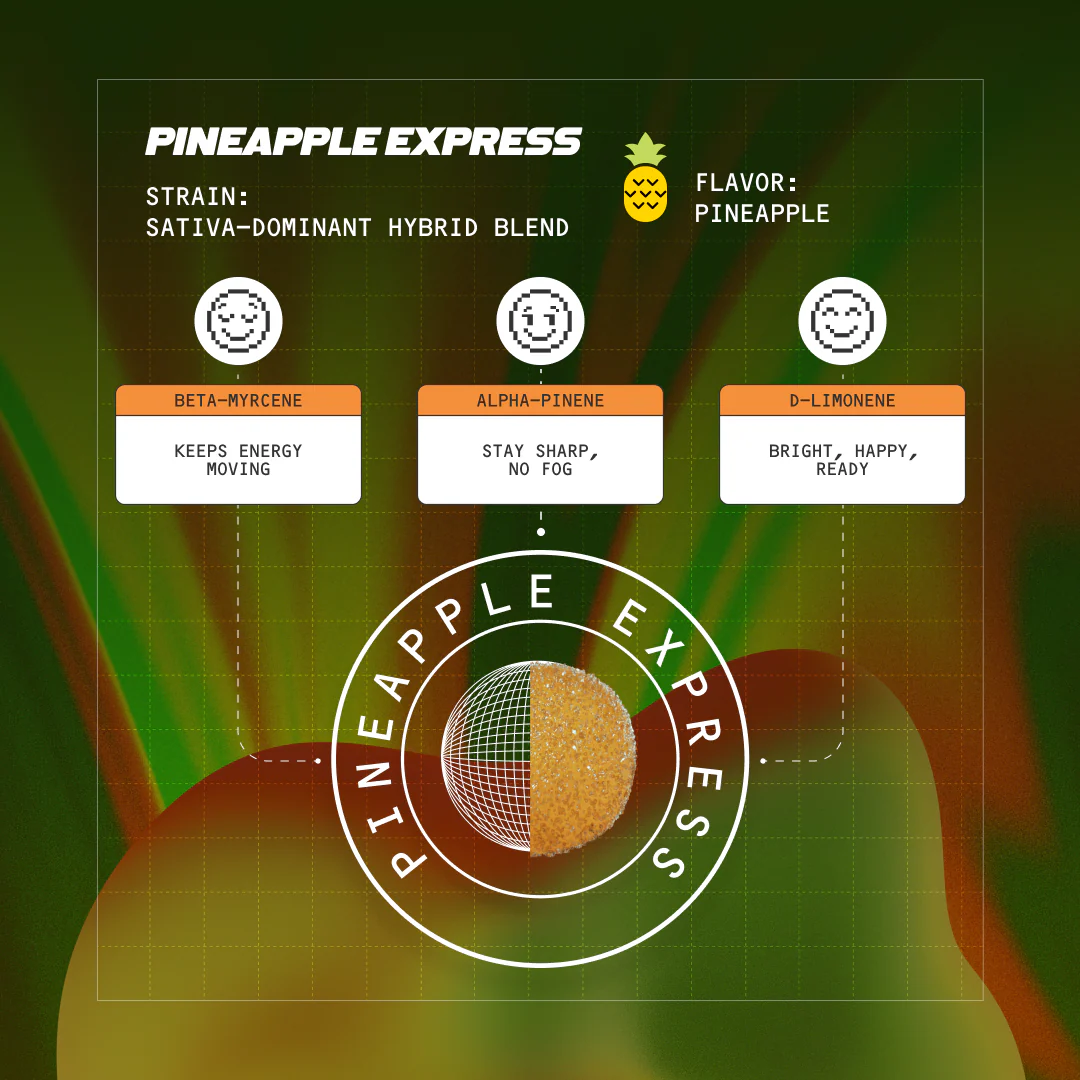 pineapple express fast-acting 15mg thc gummies - Image 3